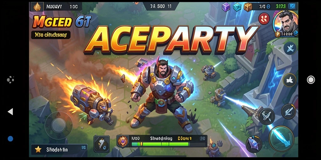 Tampilan gameplay ACEPARTY yang mendebarkan dan penuh strategi.