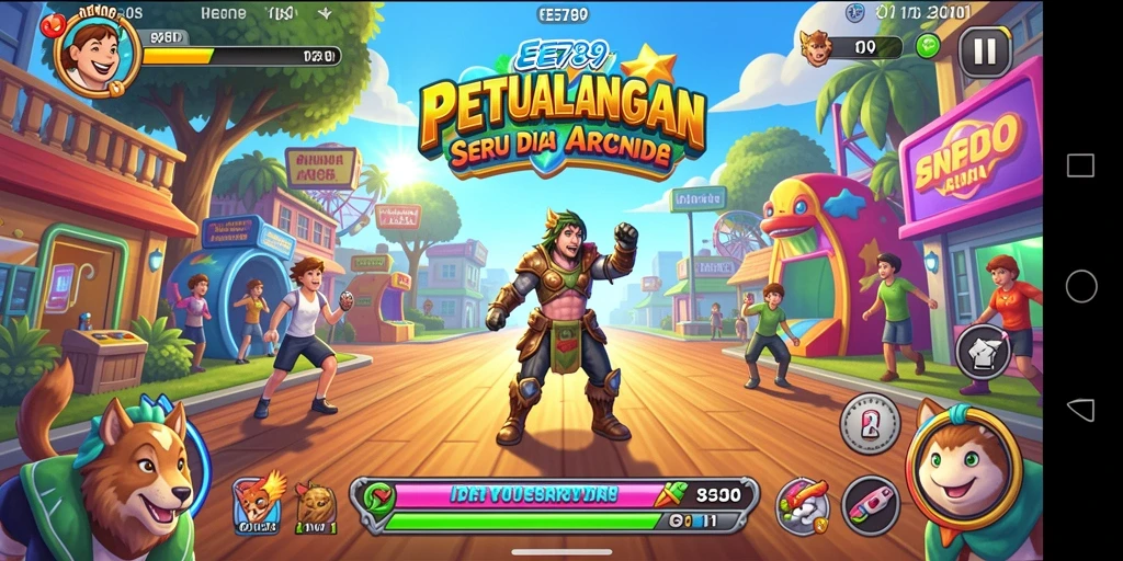 Tampilan gameplay seru dari EE789 dengan tantangan arcade yang menantang.