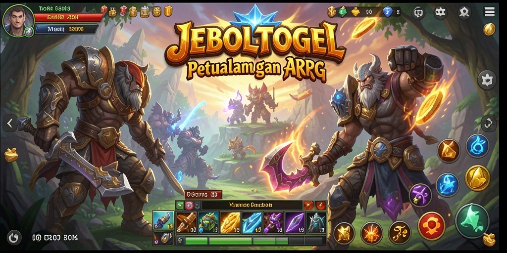 Screenshot JEBOLTOGEL menunjukkan aksi pertarungan seru dalam dunia ARPG.
