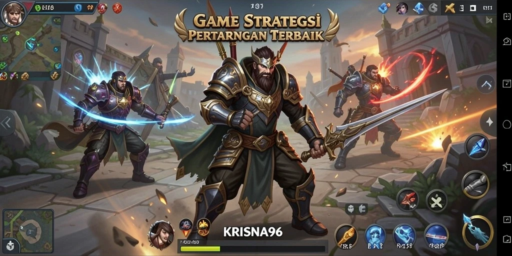 Tampilan gameplay KRISNA96 dengan strategi menarik.